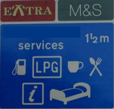 Free stop on motorway services