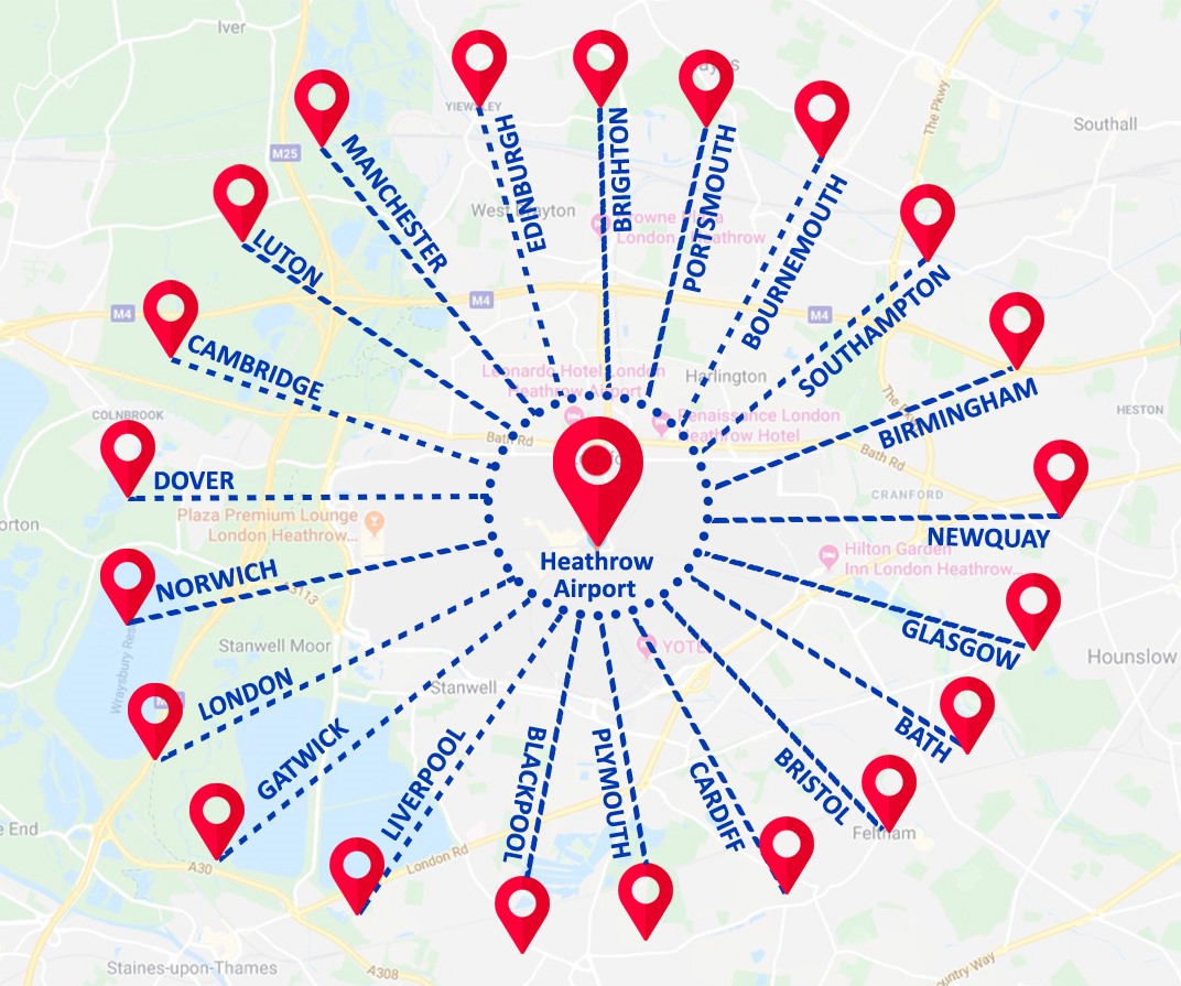 Long distance airport transfer